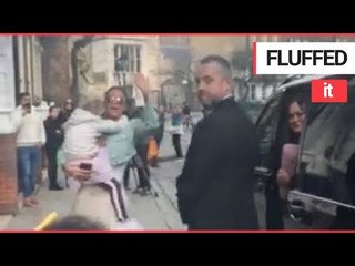 Katie Price's daughter tumbles out of car | SWNS TV
