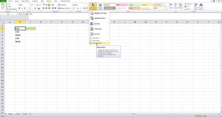 LCM - EXCEL / WORD FRANCAIS – CHANGER LA COULEUR AUTOMATIQUEMENT D'UNE CELLULE (RÈGLE)
