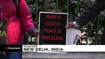People in India call for peace with Pakistan