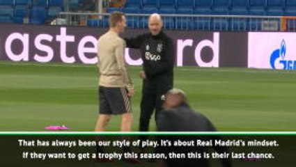 We'll try to control Real in the Bernabeu - Ajax coach