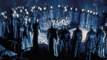 Dark City movie (1998) -  Rufus Sewell, Kiefer Sutherland, Jennifer Connelly, and William Hurt