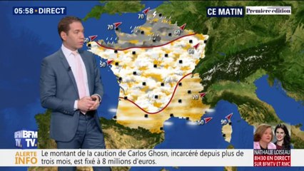 Météo: de la pluie et des nuages sur la moitié nord de l'Hexagone