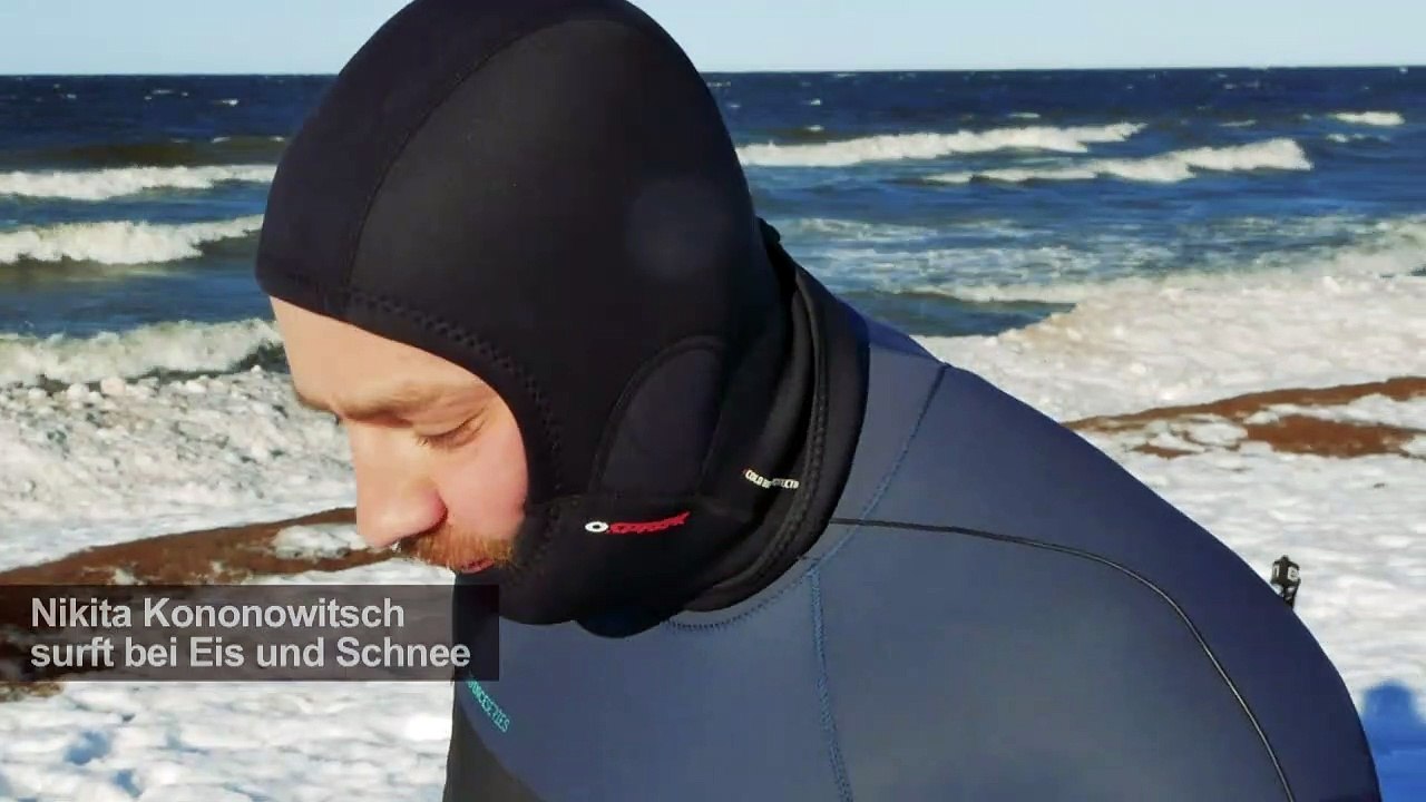 Eiskalt: Surfen bei Frost in Russland