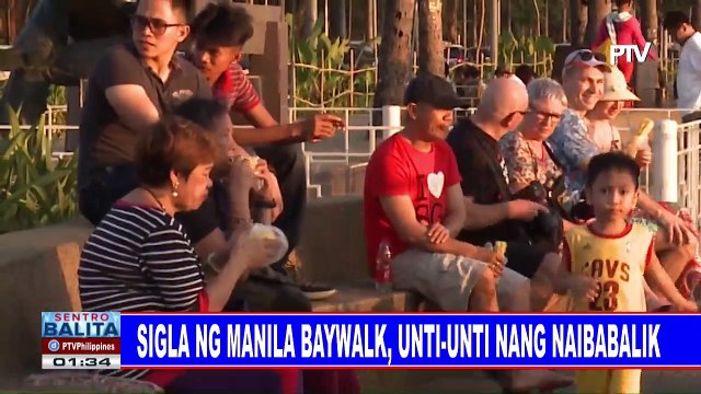 Sigla ng Manila Baywalk, unti-unti nang naibabalik