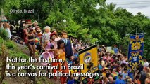 Carnival puppet of Brazilian president provokes mixed reactions