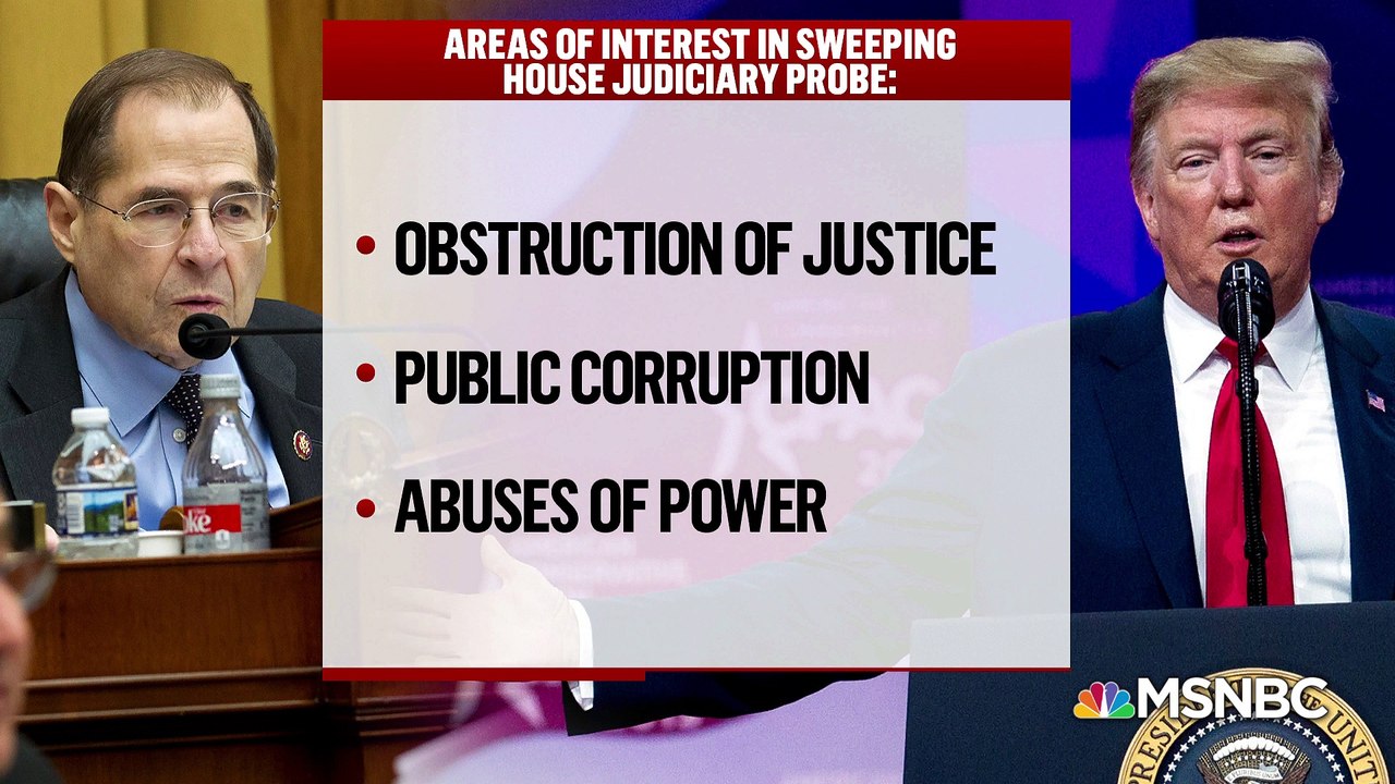 Trump in the House Judiciary hot seat over scrutiny of Trump's businesses, White House, and family