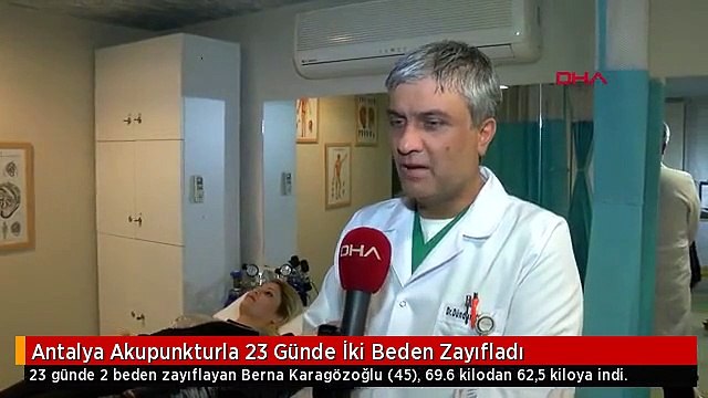 Antalya Akupunkturla 23 Günde İki Beden Zayıfladı