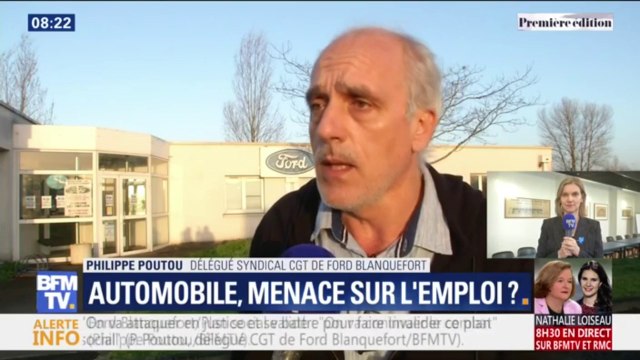 Plan social de Ford: pour Philippe Poutou, on est virés comme des malpropres