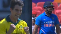 India vs Australia, 2nd ODI: Rohit Sharma falls for a duck, Pat Cummins strikes | वनइंडिया हिंदी