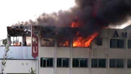 Üniversitede Çıkan Yangın Korkuttu