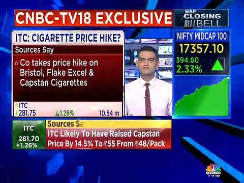 ITC is likely to have hiked prices of Bristol, Flake Excel and Capstan cigarettes by 7 to 15%