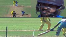 India vs Australia 2nd ODI:  Unlucky run-out ends Vijay Shankar's Brillinat Inning| वनइंडिया हिंदी