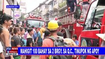 Mahigit 100 bahay sa 2 brgy sa QC, tinupok ng apoy