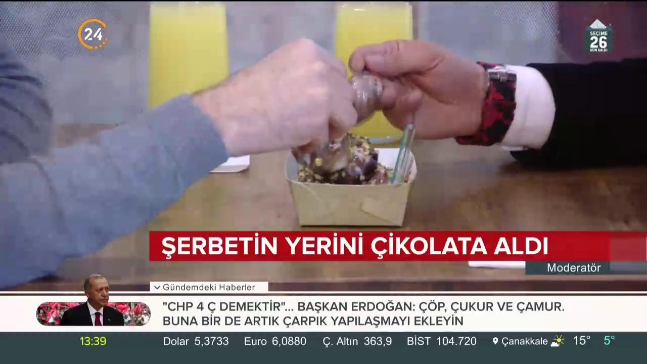 Şerbetin yerini çikolata aldı