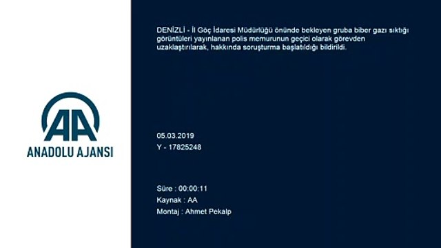 Sıra bekleyenlere biber gazı sıkan polise soruşturma - DENİZLİ