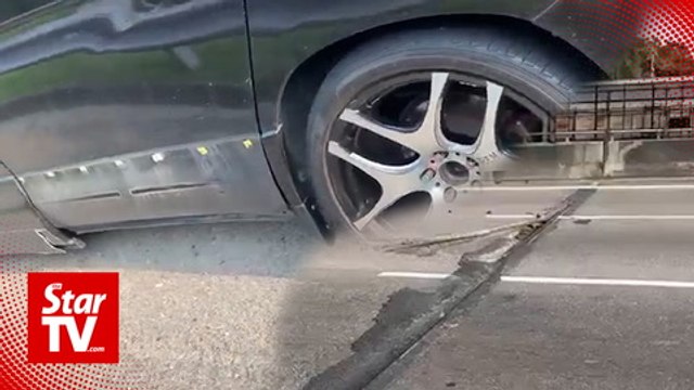 Kesas: Bridge joint repaired the day video of damaged car went viral