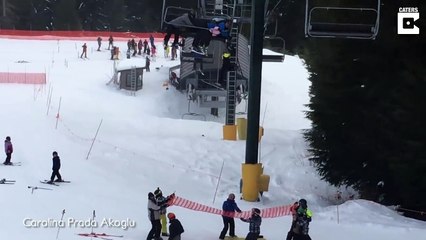 Des skieurs sauvent un enfant suspendu à un télésiège
