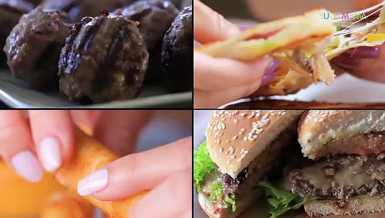 وصفات بحشوة الجبنة" فطيرة الطاسة-طريقة عمل برجر بحشوة الجبن-كفتة بالجبن-أصابع الجلاش المقلية"