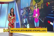 Los Olivos: motociclista muere tras impactar contra bus estacionado