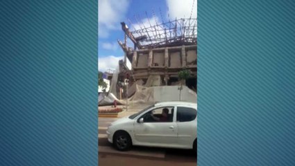 Vídeo de internauta mostra primeiro socorro após desabamento