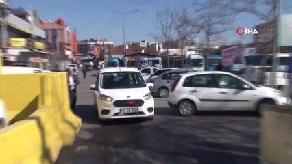 Okul servisiyle makas atan maganda yakalandı