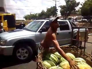 Attraper des pastèques comme un boss