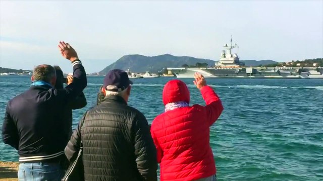 Départ du porte-avions Charles-de-Gaulle