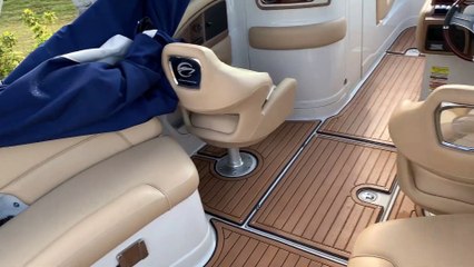 2018 Crownline E24XS outboard deckboat offered by MarineMax Venice, FL.