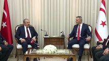 TBMM Başkanı Mustafa Şentop, KKTC Meclis Başkanı Uluçay ile bir araya geldi (2) - LEFKOŞA
