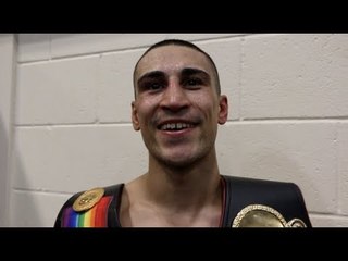 JORDAN GILL REACTS TO SPECTACULAR 3rd ROUND STOPPAGE AGAINST EMMANUEL DOMINGUEZ IN PETERBOROUGH