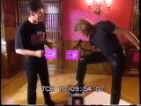 Johnny Hallyday au Musée Madame Tussauds lors du 'Rush Rock Circus' (30.10.1995)