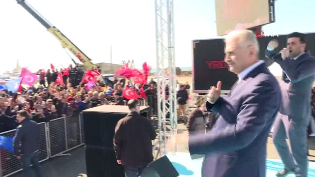 Binali Yıldırım, Tuzla’da halka seslendi