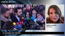 VideOKpinión María Claver: La violencia del 'procés'
