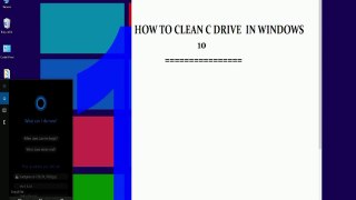 How to Clean C Drive Windows 10 #windows10 #windows10slow