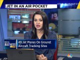Aircraft tracking sites shows that Jet Airways has 49 of its aircrafts on ground