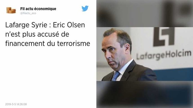 Lafarge en Syrie. Levée de la mise en examen pour financement d’entreprise terroriste d'Eric Olsen
