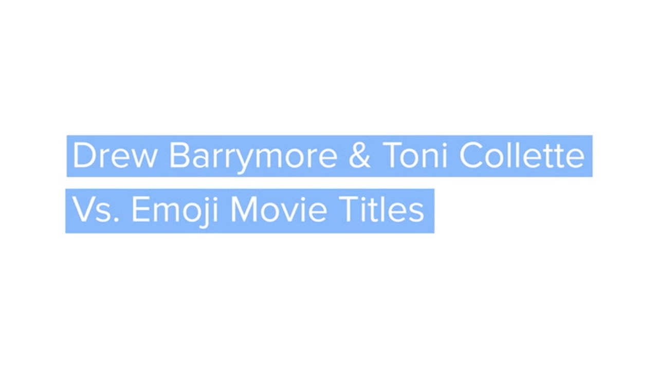 Drew Barrymore  Toni Collette Play The Emoji Game