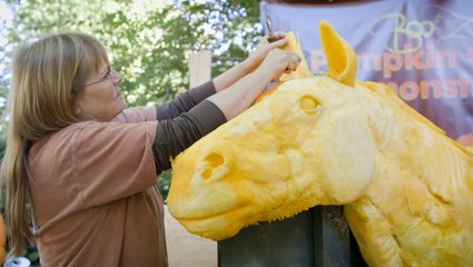 This Woman Gets Paid To Carve Pumpkins