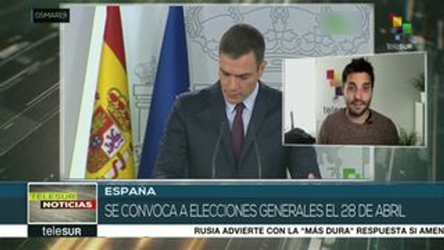 Elecciones generales en España serán el 28 de abril