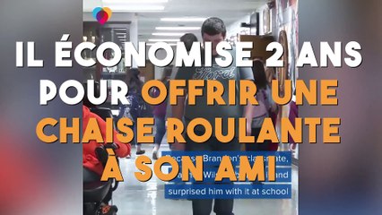 Il économise 2 ans pour offrir une chaise roulante à son ami !