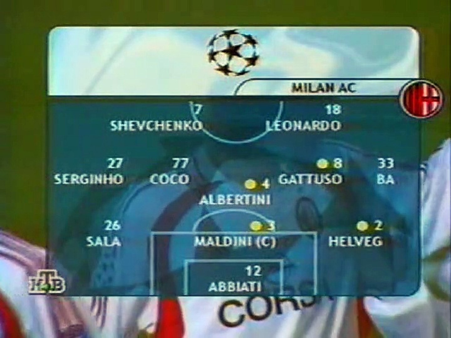 Fanion PSG Vs La Corogne - Coupe D'Europe C1 2000/2001 - Vintage (Occasion)