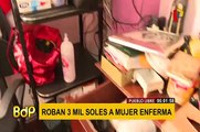 Roban todos los ahorros de mujer discapacitada en Pueblo Libre