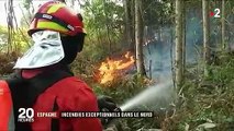 En plein hiver, l'Espagne lutte contre de violents incendies dans le nord du pays