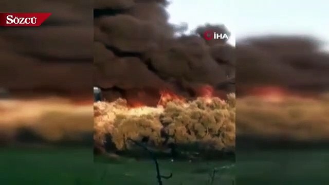 İzmir’de plastik fabrikası alevlere teslim oldu