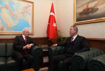 Bakan Akar, ABD'nin Suriye Özel Temsilcisi Jeffrey ile Görüştü