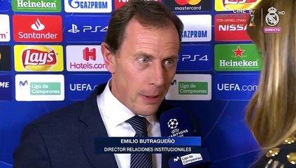 Emilio Butragueño: "Todos somos conscientes de lo que nos han dado estos jugadores"