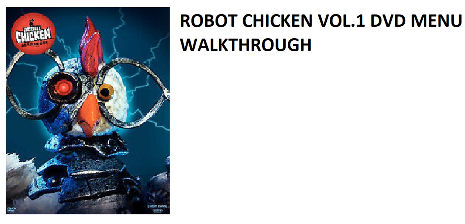 Robot Chicken Season 1 Disc 1 DVD Menu Walkthrough