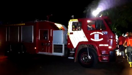 Principio de incêndio em residência mobiliza o Corpo de Bombeiros