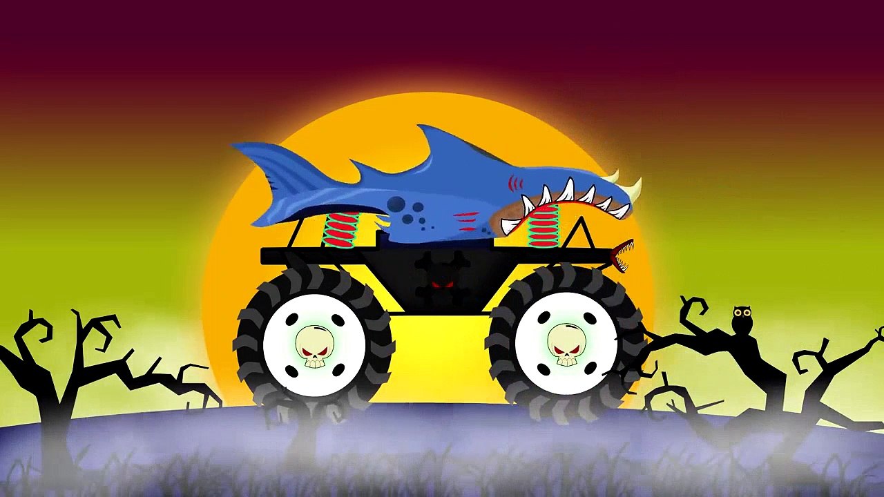 Halloween Monster Truck | Vehicles For Children _ Dinosaur Monster Contes Pour Enfants et adolescents