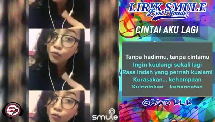 Cintai Aku Lagi Karaoke -Moza Daegal Orvilli Jenira Duet Bersama Artis Smule -